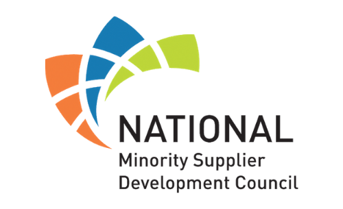 Orange, blue, and green National Minority Supplier Development Council logo